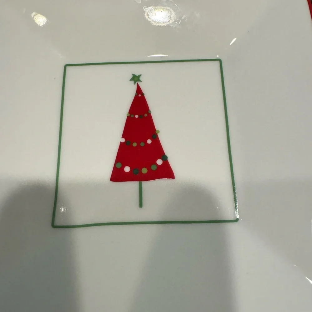 Crate and Barrel Set of 3 Appetizer Plates 5x5
